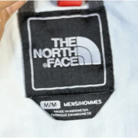 The North Face Mens Hooded Jacket Red Gray Reflective Zip Outdoor Winter - Picture 7 of 9